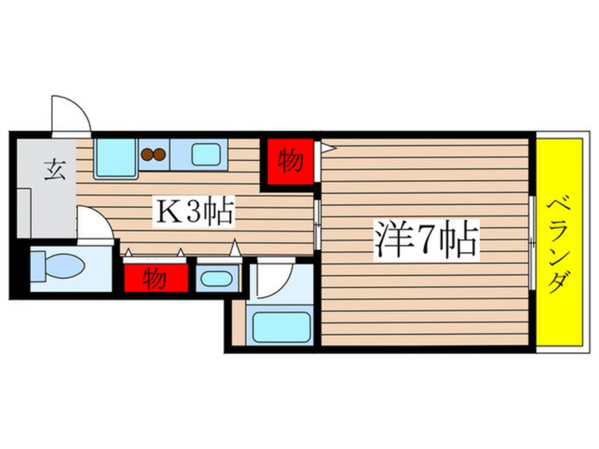 間取図 センチュリ－パ－ク六番町