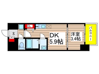 間取図 ﾌﾟﾚｻﾝｽｼﾞｪﾈ新栄町駅前葵（920）