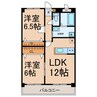 グランドール南陽 2LDKの間取り