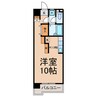 シェモワM 1Kの間取り