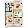 シェモワM 3LDKの間取り