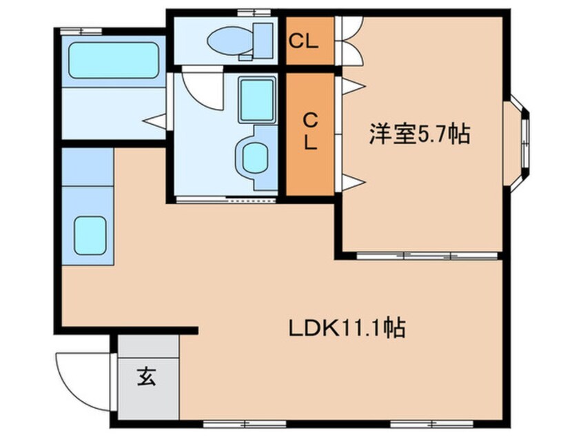 間取図 魚住ハイツ