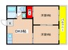 コーポ鈴木B棟 2DKの間取り
