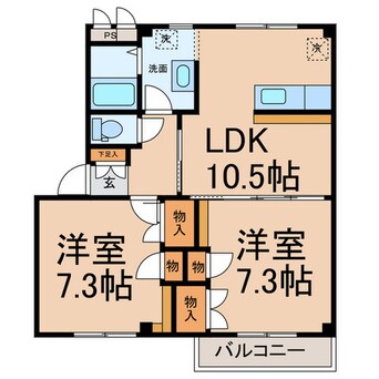 間取図 ビューラーＩＮＡ