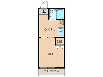 間取図 コーポ平成１