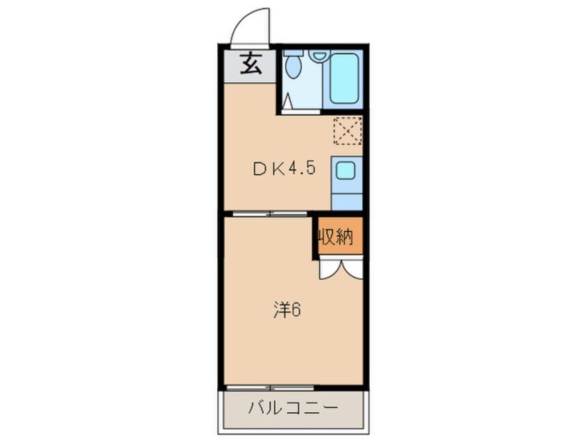 間取図 コーポ平成１