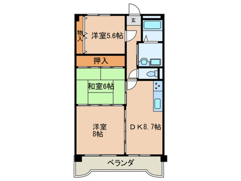 間取図 サンシャイン白山