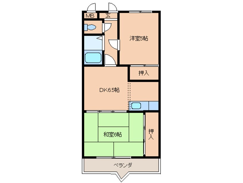 間取図 サンモ－ル井田