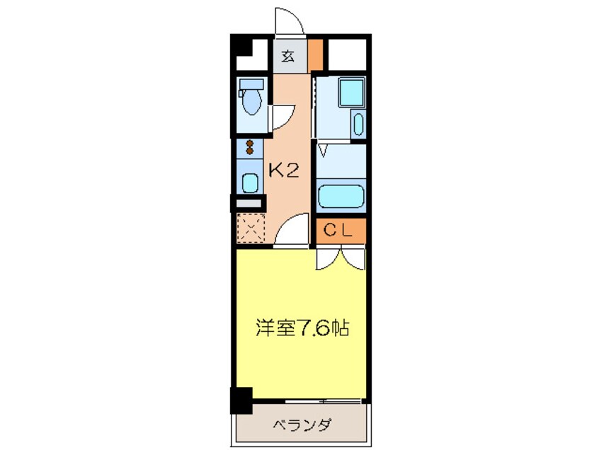 間取図 Maison De Gaspard名駅