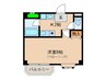 Ａｍｉｔｙ城西 1Kの間取り