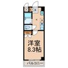 マンション菜の花 1Kの間取り