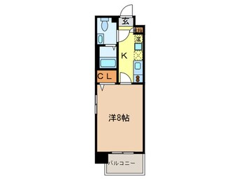 間取図 プレサンスｍｉｕ新栄(401)