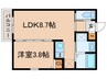 robot home 望が丘Ⅱ 1LDKの間取り