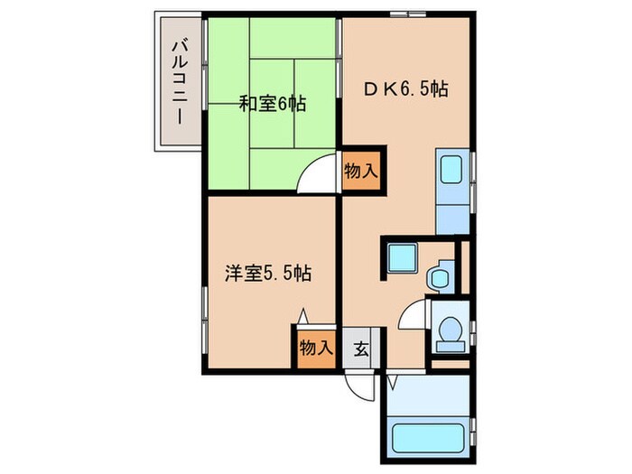 間取り図 コーポなすⅡ