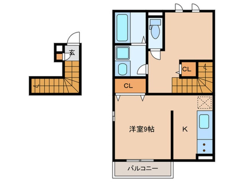 間取図 クレール　ヴェールメゾンⅠ