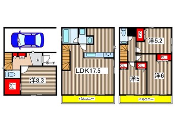 間取図 仮）桜山戸建