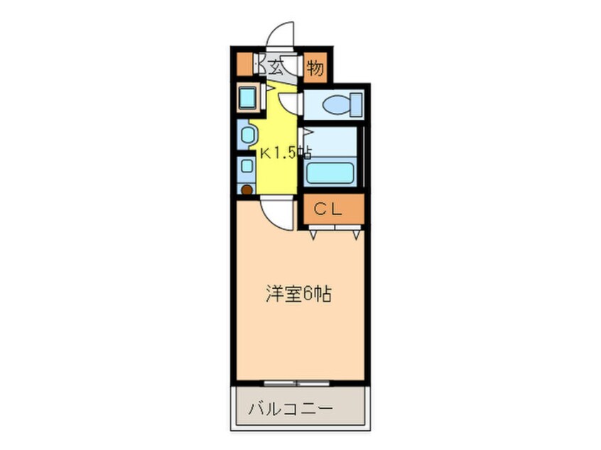 間取図 プレサンス名古屋城前(805)