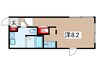 Branche桜山Ⅲ 1Rの間取り