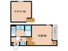 アンジュドボヌール 1Kの間取り