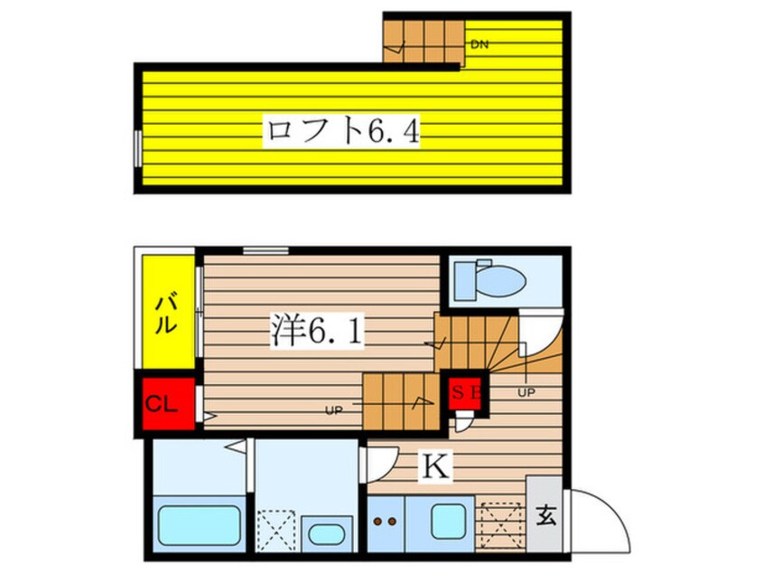 間取図 アンジュドボヌール