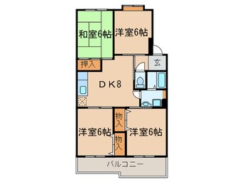 間取図 グリーンハイツ石ヶ根