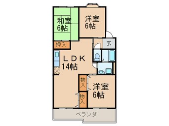 間取図 グリーンハイツ石ヶ根