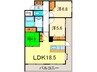 ベレ－サ鶴舞公園 3LDKの間取り
