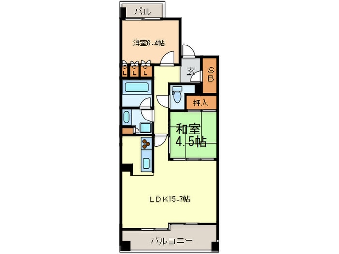 間取り図 ベレ－サ鶴舞公園