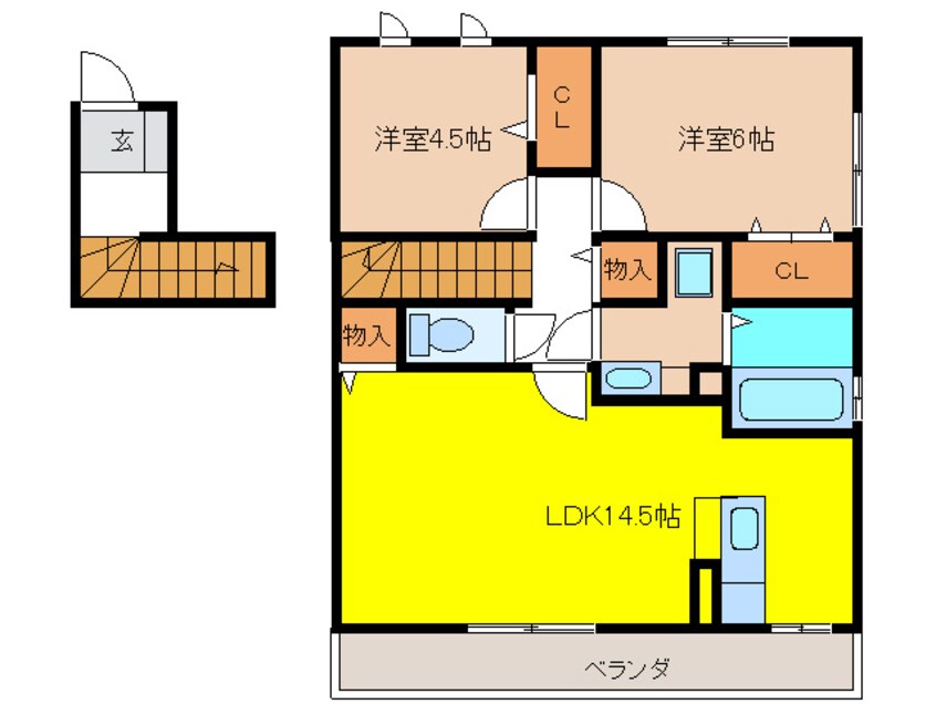 間取図 ゴウヒガシ・ムジュー