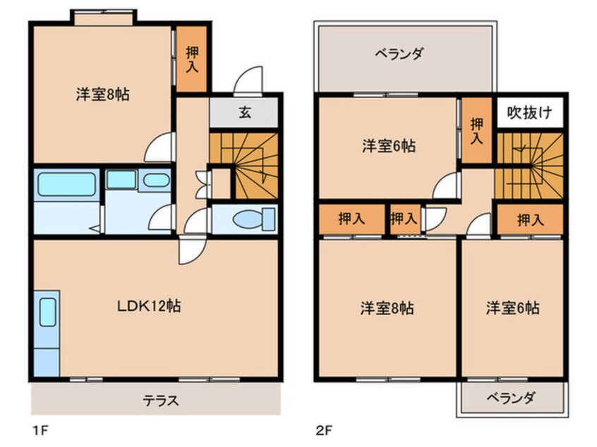 間取図 ツイン若竹