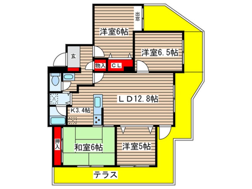 間取図 サンコート有松