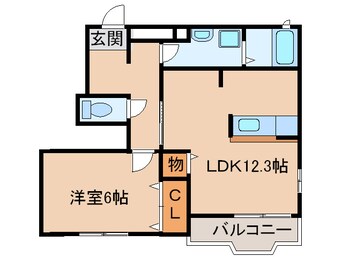 間取図 ブルックヒルズⅠ