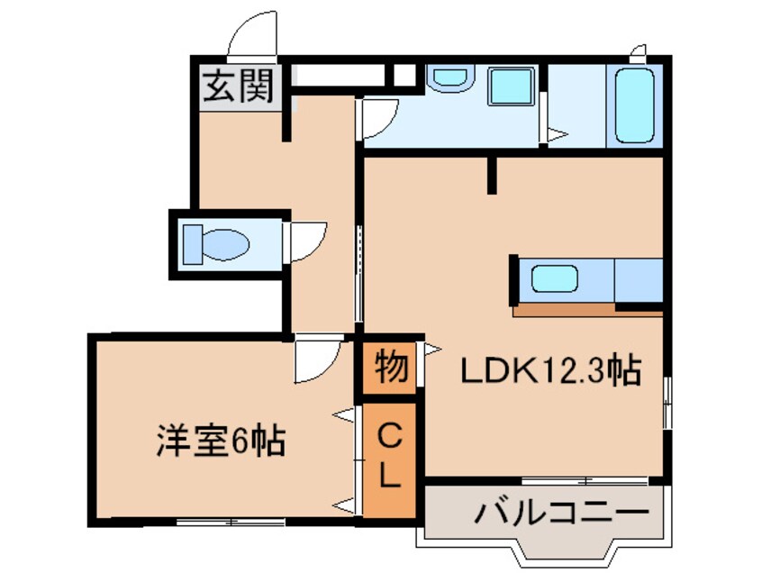 間取図 ブルックヒルズⅠ