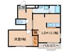 ブルックヒルズⅠ 1LDKの間取り