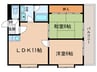 クレ－ルモリ 2LDKの間取り