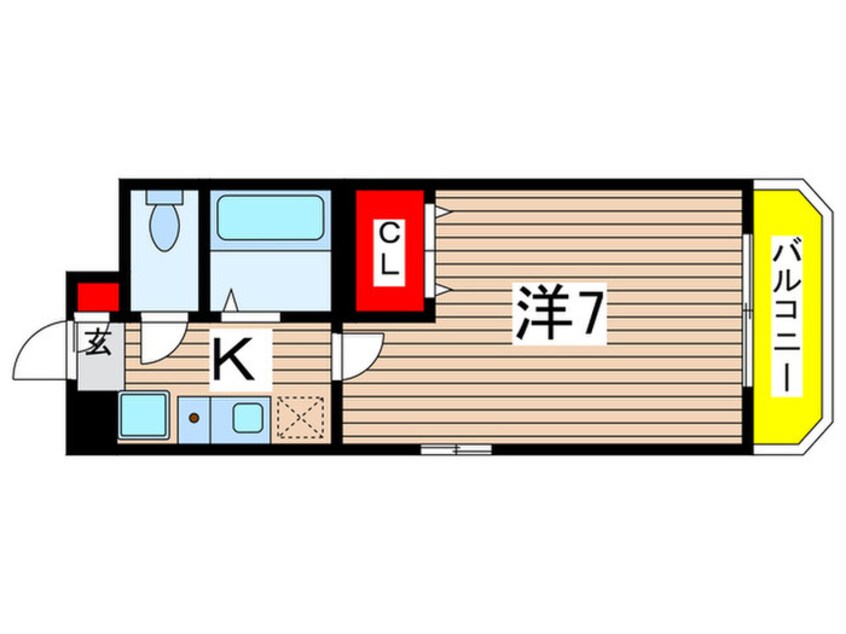 間取図 マメゾンちかふじ