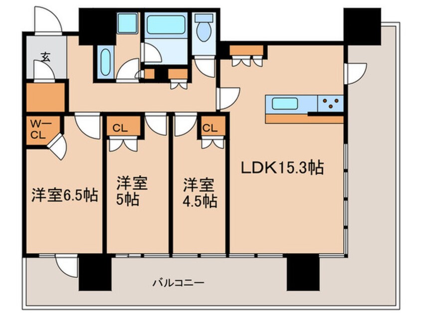 間取図 NAGOYA the TOWER(609)