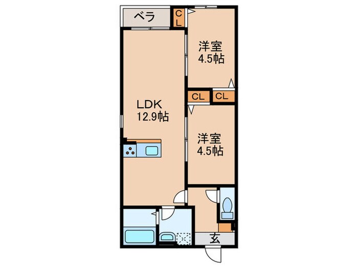間取り図 仮）CS名塚
