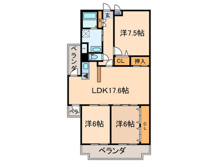 間取図 第三小島ビル