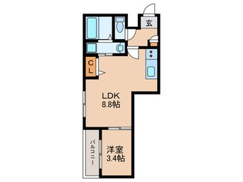 間取図 MOVE八田SOUTH