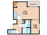 MOVE八田SOUTH 1LDKの間取り
