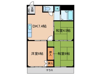 間取図 シティハイツ人見A