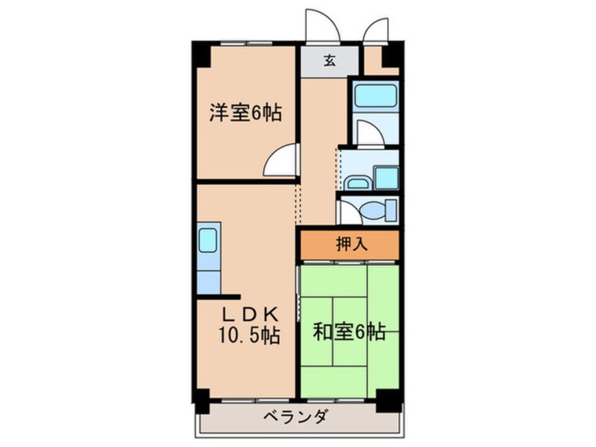 間取図 ハイツ西郊