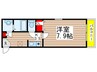 パ－クスティ八事 1Kの間取り