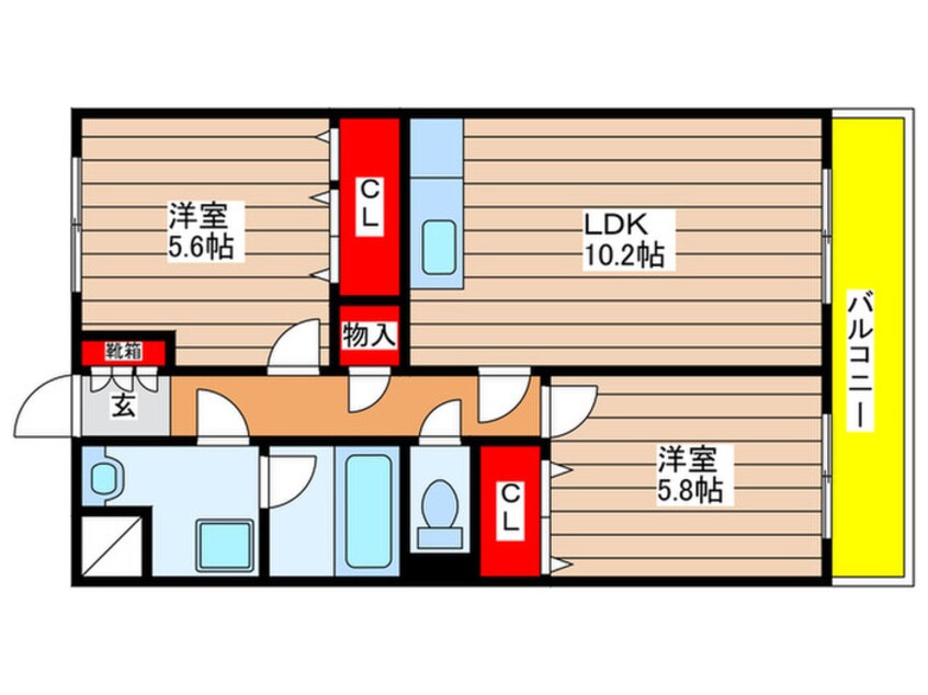 間取図 SUNNY COURT MARUTAKA ２