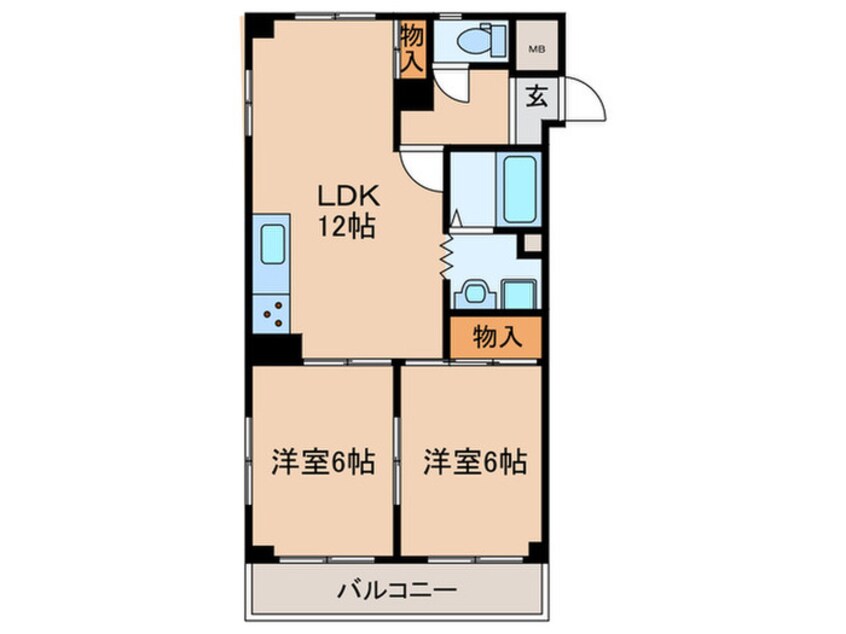 間取図 シャンボール天神山（５０３）