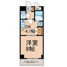 ホーメスト本地 1DKの間取り
