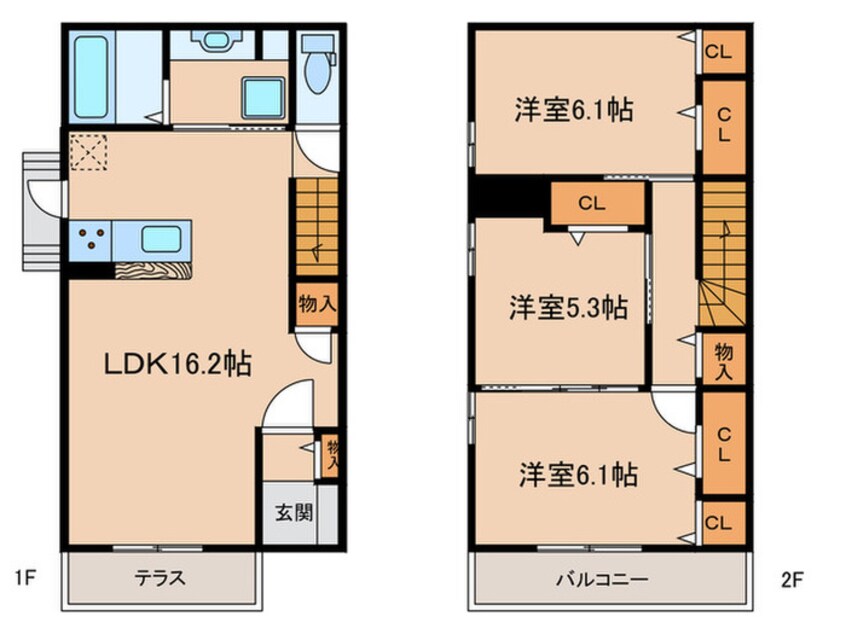 間取図 美扇