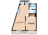 エグチマンション 1LDKの間取り
