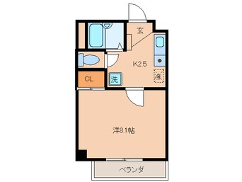 間取図 コンフォ－ル港楽